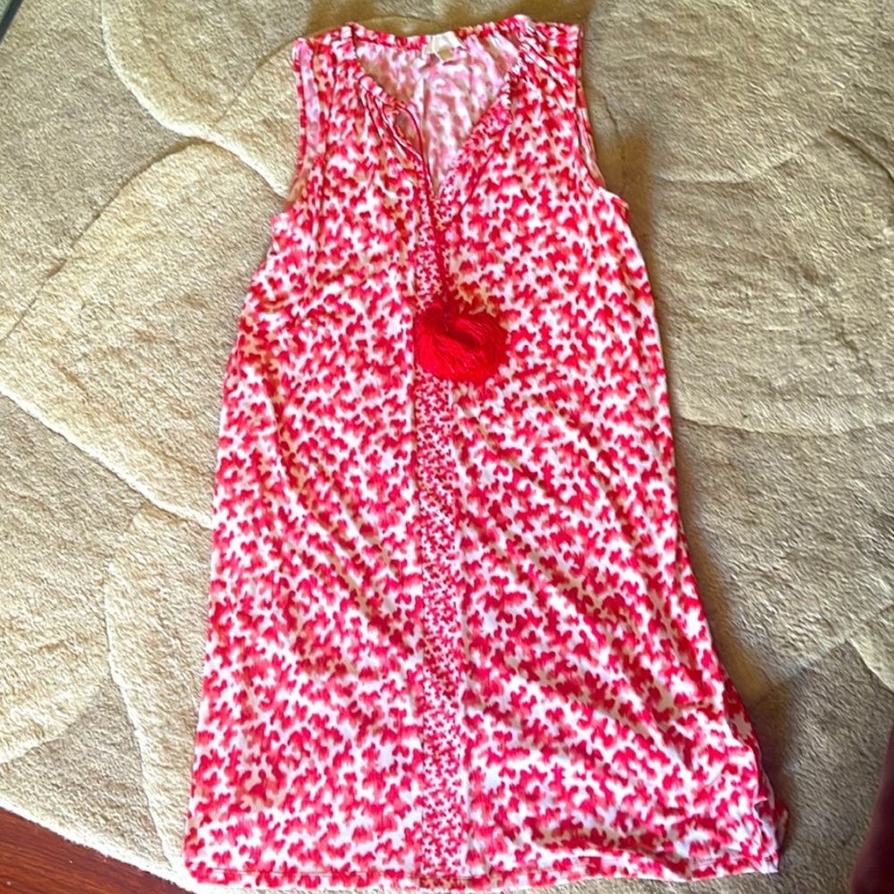 Michael Kors Red and White Casual Dress